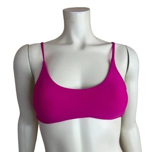 NEW Revly Sport Swim Bikini Top Lola Hybrid Hot Pink Adjustable Sports Bra M